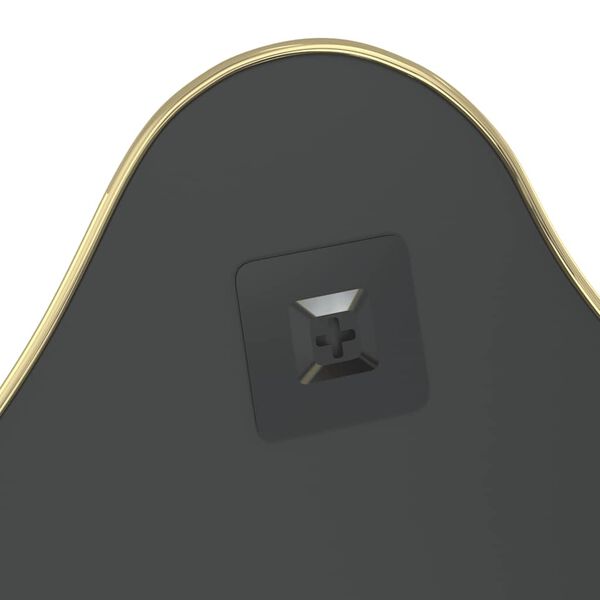 Vægspejl 50x40 cm guldfarvet