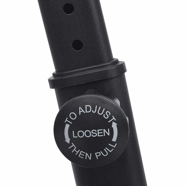 Motionscykel med pulssensor sort og rød