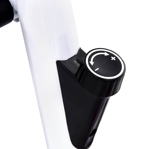 Motionscykel med bæltemodstand sort