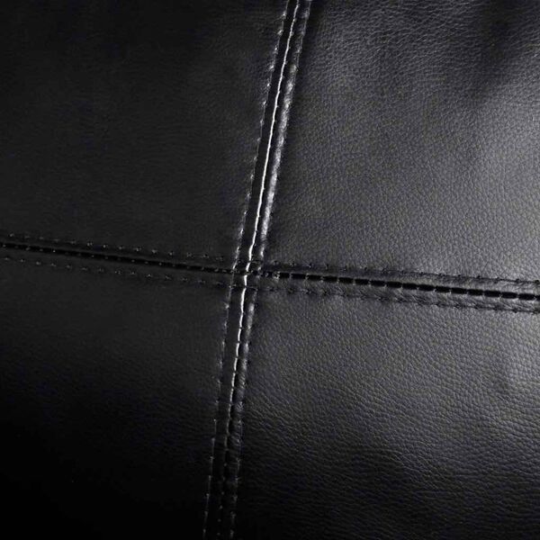 Sektionssofa 3-pers. kunstlæder sort